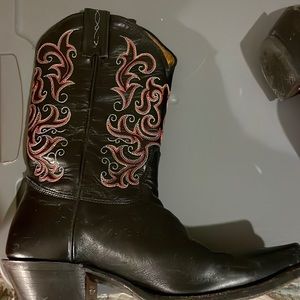 Black cowboy boots